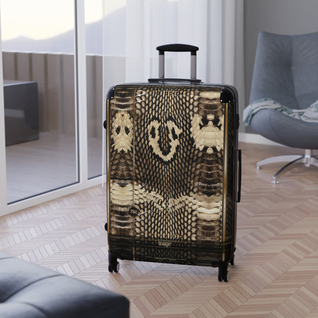 Cobra Print Suitcase 3 Size Carry-on Suitcase Snake Print Luggage Hard Shell Suitcase with Wheels e | 11223