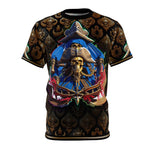 Skull Sailor Unisex T-Shirt All over Print Tee Pirate Captain Skull Unisex T-Shirt | D20198