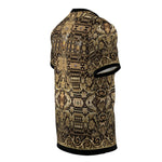 Gold Embroidery T-Shirt Unisex Tee Zardouzi T-Shirt Decorative Gold Print Tee Unisex Shirt | D20059