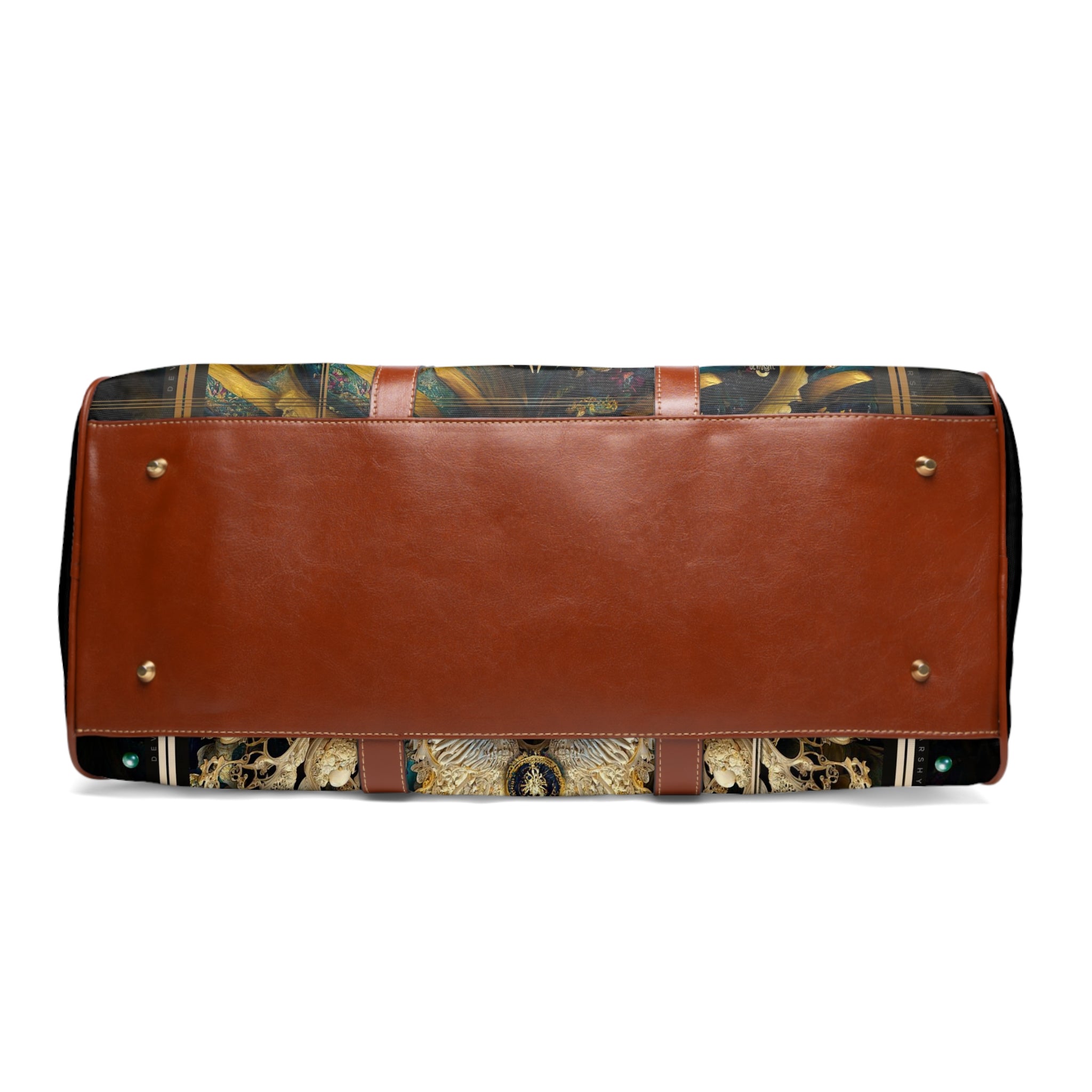 Baroque PU Leather Bag, Royal Atlantis Travel Bag, Faux Leather Luggage, Duffle Bag | RB0086