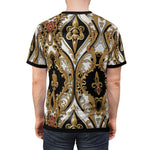 Ogee Baroque T-Shirt Unisex All Over Print Tee Golden Damask Unisex T-Shirt | D20223
