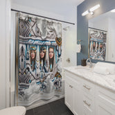 Shower Curtain Futuristic Art Curtain Future Dreams Bathroom Curtain | D20202