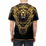 Emperor Lion T-Shirt Unisex All Over Print Tee Baroque Lion Unisex T-Shirt | D20148