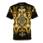Golden Decadence T-Shirt Unisex Tee All Over Print T-Shirt Decorative Gold Tee | D20123