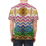Zigzag Unisex T-Shirt All Over Print Tee Colorful Chevron Unisex T-Shirt | D20219