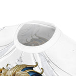 Gold Lion White T-Shirt Unisex All over Print Tee Baroque Lion Unisex T-Shirt | D30001