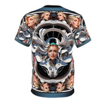 Futuristic Art Unisex T-Shirt All over Print Tee Cosmic Goddesses Unisex T-Shirt | D20203