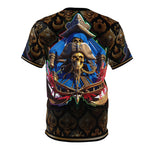 Skull Sailor Unisex T-Shirt All over Print Tee Pirate Captain Skull Unisex T-Shirt | D20198
