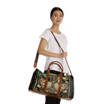 Baroque PU Leather Bag, Royal Atlantis Travel Bag, Faux Leather Luggage, Duffle Bag | RB0086