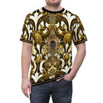 Splendor Baroque T-Shirt Unisex All Over Print Tee Ornate Gold Unisex T-Shirt | D20124