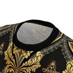 Gold Damask T-Shirt Unisex Tee All Over Print T-Shirt Gold Damask Tee Unisex T-Shirt | 075