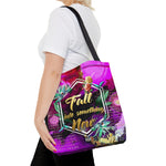 Violet Floral Print Bag, Spring Vibes Tote Bag, Floral Print Hand Bag, Fuchsia Canvas Handbag | FSN03