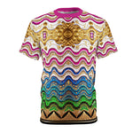 Zigzag Unisex T-Shirt All Over Print Tee Colorful Chevron Unisex T-Shirt | D20219