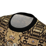 Gold Embroidery T-Shirt Unisex Tee Zardouzi T-Shirt Decorative Gold Print Tee Unisex Shirt | D20059
