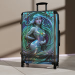 Beautiful Suitcase Art Nouveau Luggage Mucha Art Carry-on Suitcase Hard Shell Suitcase in 3 Sizes | D20178