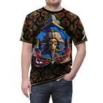 Skull Sailor Unisex T-Shirt All over Print Tee Pirate Captain Skull Unisex T-Shirt | D20198