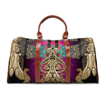 Striking PU Leather Bag, Baroque Travel Bag, Faux Leather Luggage, Decorative Duffle Bag, PU Leather Luggage | 100368