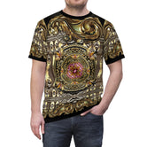 Baroque Treasures T-Shirt Unisex All Over Print Tee Baroque Decorative Gold Unisex T-Shirt | D20217