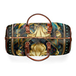 Baroque PU Leather Bag, Royal Atlantis Travel Bag, Faux Leather Luggage, Duffle Bag | RB0086