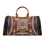 Golden Dome PU Leather Bag, Baroque Luggage, Purple Travel Bag, Faux Leather Luggage, Duffle Bag | 104921B