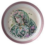 Alphonse Mucha plate 10" Printed Dinner Plate Microwave safe cutlery Art Nouveau print kitchenware Gift for mom and dad.