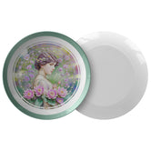 Art nouveau plate Printed Dinner Plate 10" Microwave dishwasher safe. Heavy ThermoSāf  | X9990