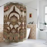Sultan Embrace Shower Curtain Arabic Art Curtain For Bathroom | D20196