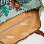 Baroque PU Leather Bag, Royal Atlantis Travel Bag, Faux Leather Luggage, Duffle Bag | RB0086