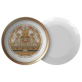 Leopard print plate 10" Printed Dinner Plate Microwave safe cutlery animal print kitchenware Gift for Him Anniversary gift