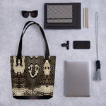 Cobra Print Tote Bag Canvas Handbag Snake Print Bag Cobra Skin Tote Bag in 3 Sizes | 11223