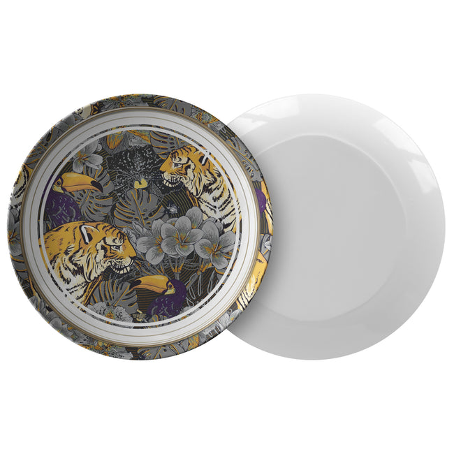 Tropical Animal Plate 10" ThermoSāf | Microwave/ Dishwasher Safe Crockery | RB0094B
