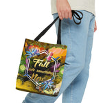 Brighten Up Your Day with Eye-Catching Yellow Floral Tote Bag Eco-Friendly Meets Fashion Canvas Beach Bag | FSN02