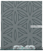 Decorative Floral Grey PREMIUM Curtain Panel, Made to Order on 12 Fabric Options - 10001A