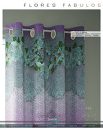 Decorative Floral Pink PREMIUM Curtain Panel. Made to Order on 12 Fabric Options - 10001B