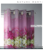 Pink Florals Pattern PREMIUM Curtain Panel. Available on 12 Fabrics. Made to Order. 10002C