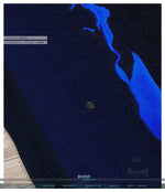 Deep Blue Rose Area Rug, Available in 3 sizes |10003A