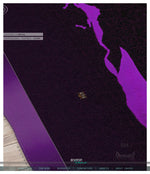 Violet Rose Area Rug Purple Floral Carpet, Available in 3 sizes |10003C