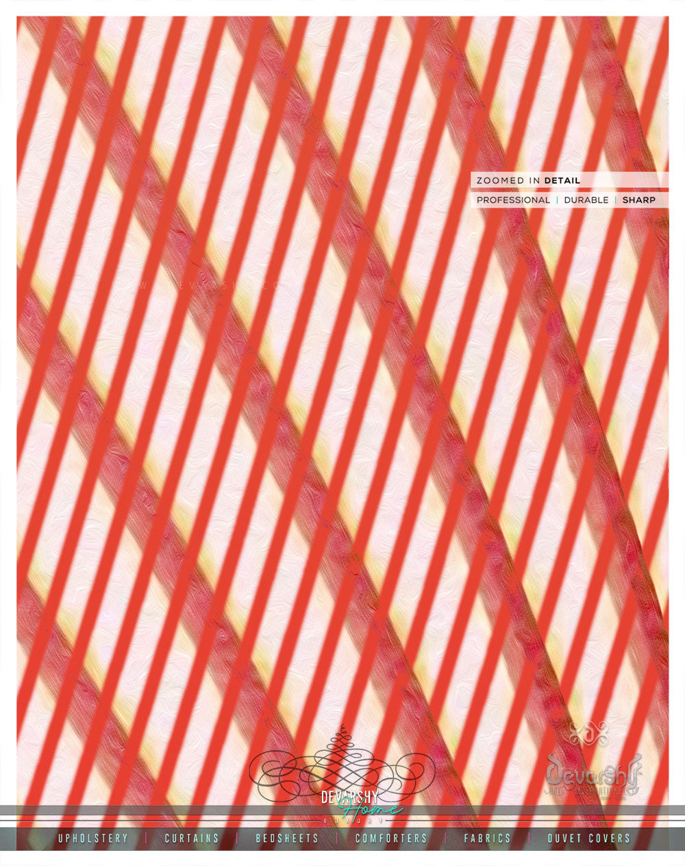 Peach Nazca Lines Printed PREMIUM Curtain Panel. Available on 12 Fabrics. Heavy & Sheer. 100047D