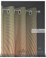 Peach Nazca Lines Printed PREMIUM Curtain Panel. Available on 12 Fabrics. Heavy & Sheer. 100047D