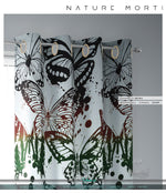 Painted Butterflies PREMIUM Curtain Panel. Available on 12 Fabrics. Made to Order. 10006B