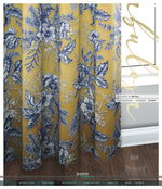 Mistletoes Florals PREMIUM Curtain Panel. Available on 12 Fabrics. Made to Order. 10009B