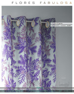 Mistletoes Lilac Florals PREMIUM Curtain Panel. Available on 12 Fabrics. Made to Order. 10009F