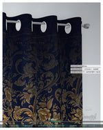 Golden Floral Pattern PREMIUM Curtain Panel. 12 Fabric Options. Made to Order - 100118