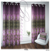 Pink Pattern PREMIUM Curtain Panel. 12 Fabric Options. Made to Order. Heavy And Sheer. 100158A