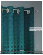 Abstract Pattern Turquoise PREMIUM Curtain Panel. Available on 12 Fabrics. Made to Order. 100168