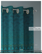 Abstract Turquoise PREMIUM Curtain Panel. Available on 12 Fabrics. Made to Order. 100169