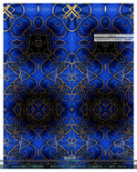 Abstract Blue PREMIUM Curtain Panel. Available on 12 Fabrics. Made to Order. 100171