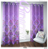 Lilac Damask Pattern PREMIUM Curtain Panel. Available on 12 Fabrics, Heavy & Sheer, Made to Order. 100189