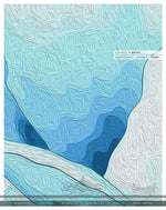 Painted Aqua Floral PREMIUM Curtain Panel. Available on 12 Fabrics. Made to Order. 10023