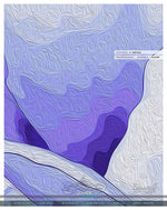 Lavender Painted Floral PREMIUM Curtain Panel. Available on 12 Fabrics. Made to Order. 10024